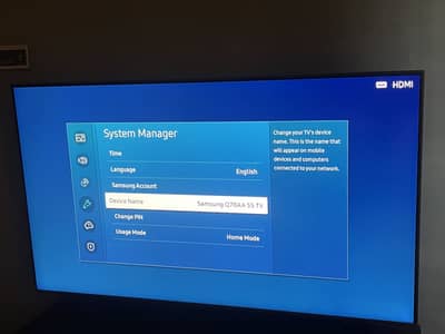 Samsung Q70A 55 inch 4K 120 hz TV