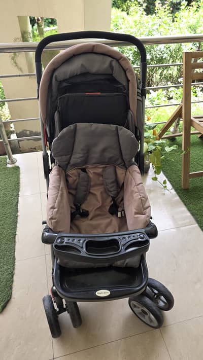 Almost Unused Baby Stroller / Pram – Foldable with Reclining Seat