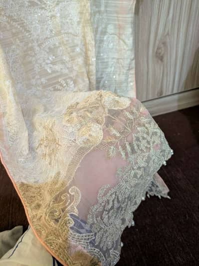 three piece  cotton net suit