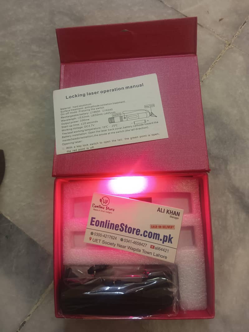 Laser Red LED Rechargeable Laser pointer long Range 6