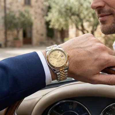 Rolex Watch  Golden Very Expensive
