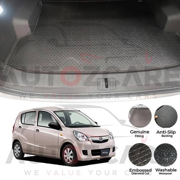 Daihatsu Mira China Rexine Custom-Size Trunk Mat - Model 2006-2017