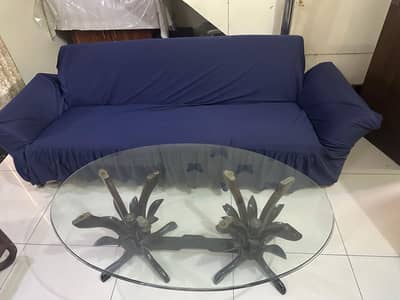 SOFA CUM BED & TABLE USED 12K FINAL