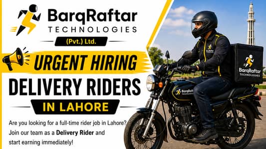 Riders required (Male) | jobs | Lahore