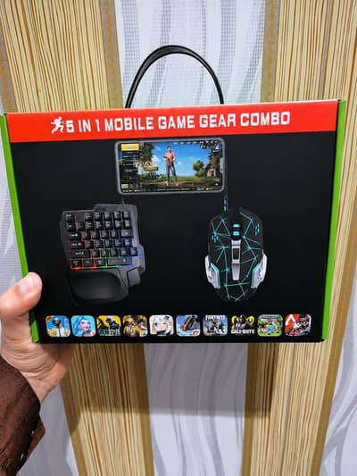 Gaming Wireless Bluetooth 5 In 1 Combo Keyboard And Mouse