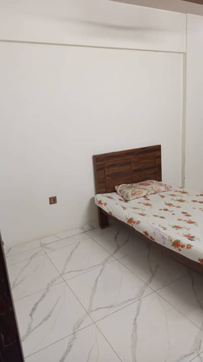 Single wooden bed