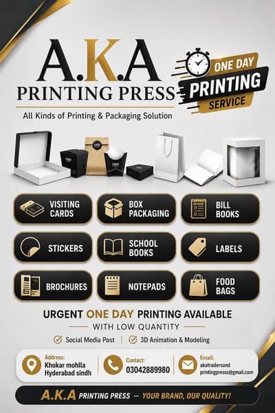 we provide all type of Printing services