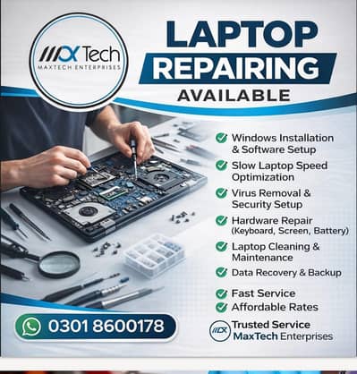 Laptop Repairing In Islamabad