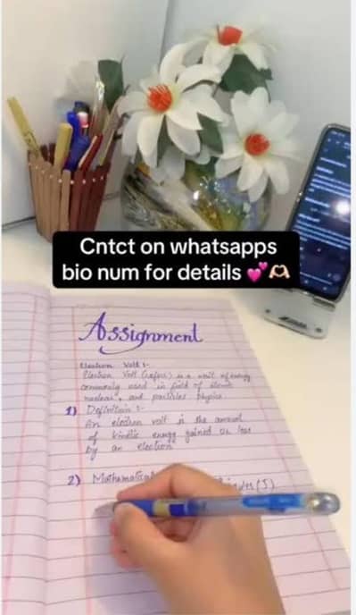 Handwriting Assignment, Typing And Data Entry job Available