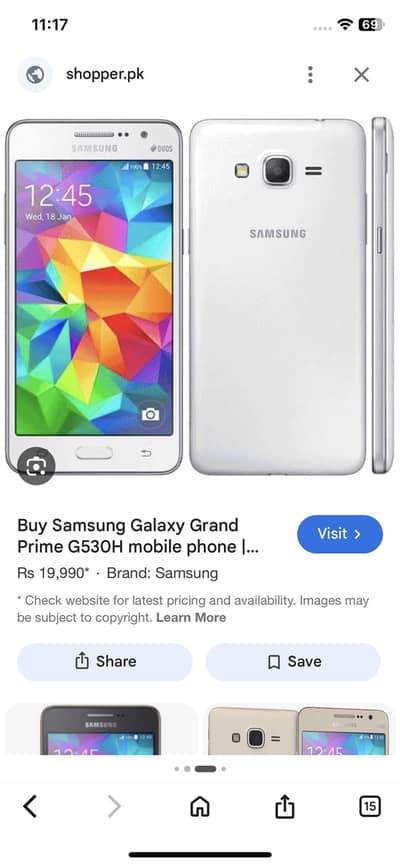 Samsung Mobile Grand Prime