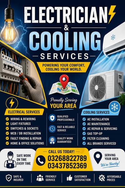 24/7 Electrician & AC Repair Services