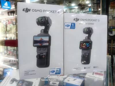 Dji Pocket 4 and Pocket 3 Creator Combo box pack 1 year warranty