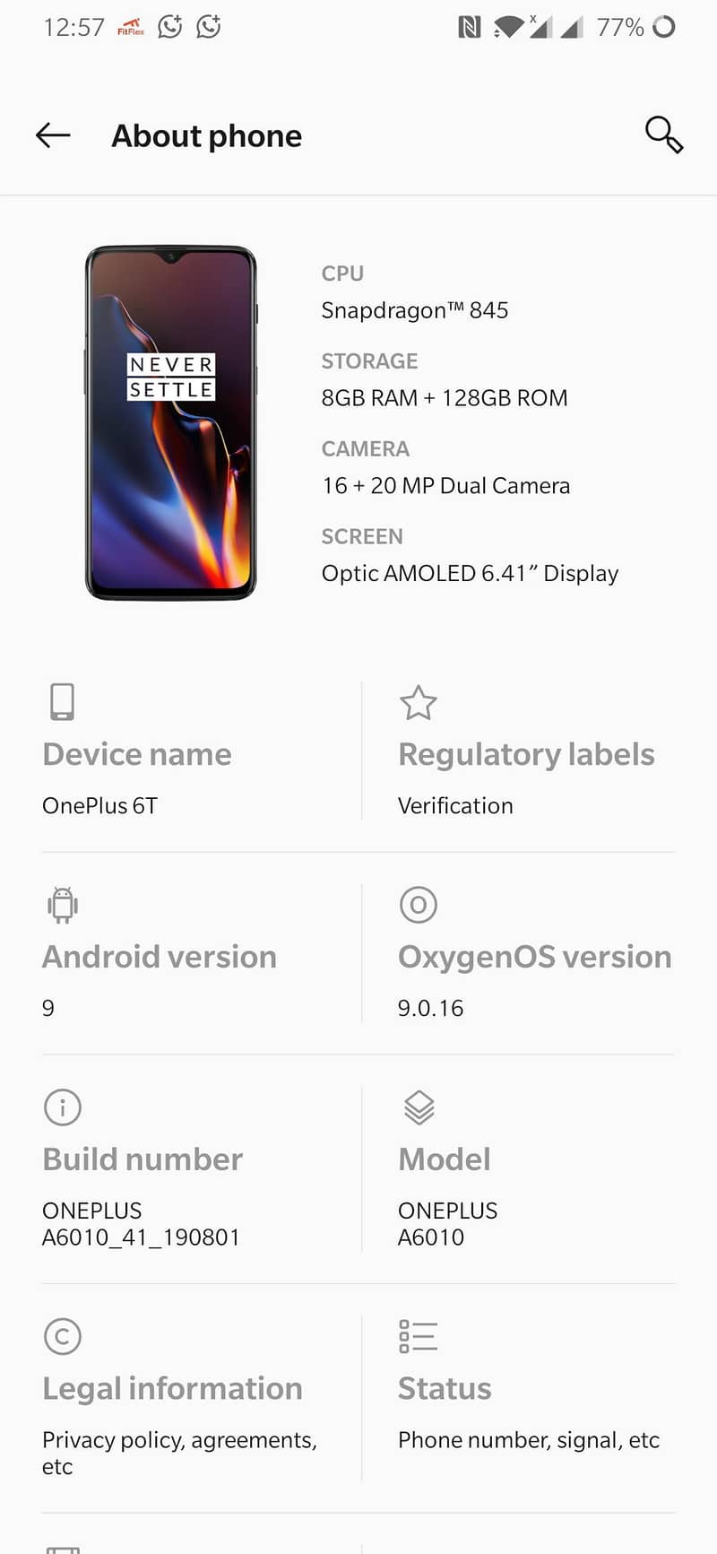 One Plus 6T 4