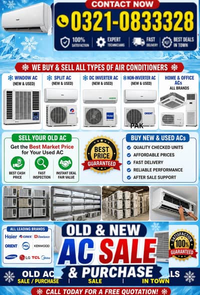 Ac sale & Ac purchase | window Ac | Split Ac | Dc inverter