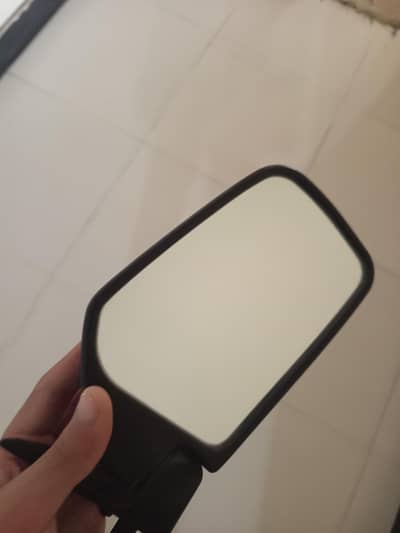 side mirror of car