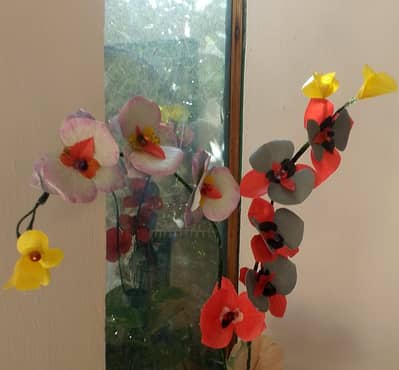 handmade washable artificial flowers - non breakable longtime garanty