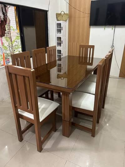 6 chairs dining table set, restaurant dining table, wooden dining set