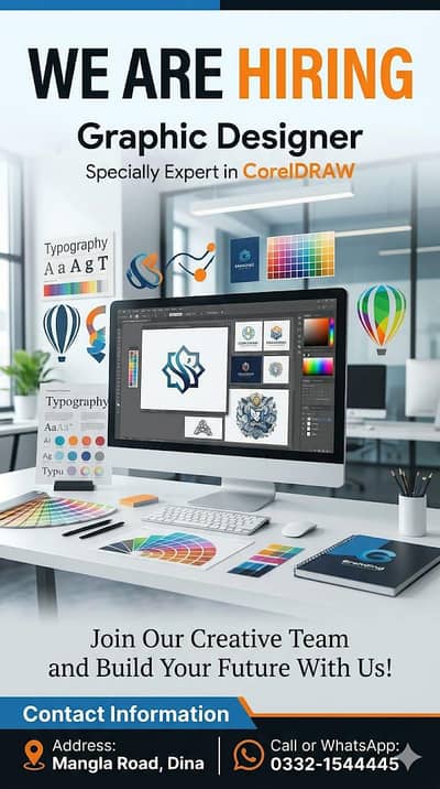 Female Graphic Designer Required in Dina