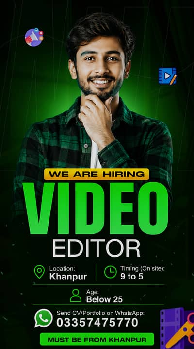 Hiring a Video Editor, knows how AI Website like Chatgpt, veo3 works