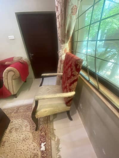 Pair of two Habitt wood chairs for sale
