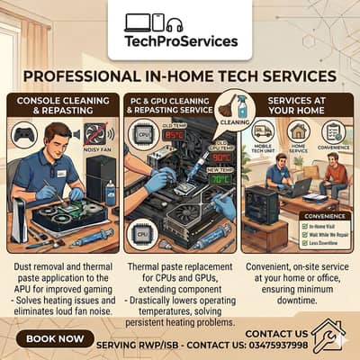 PC, Console, Laptop Cleaning Repasting