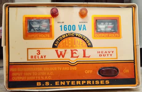 1600 VA Automatic Stabilizer - Good Working Condition