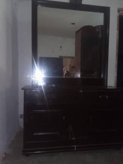 Complete Bedroom Double Bed, Sofa Set, Almari & Dressing Table