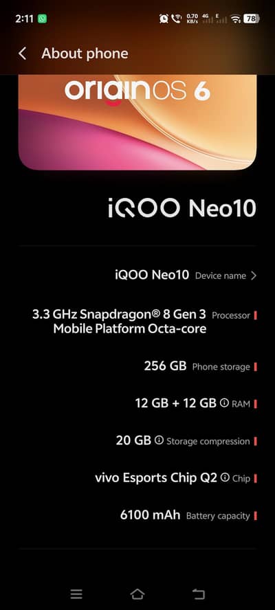 Vivo iQOO Neo10