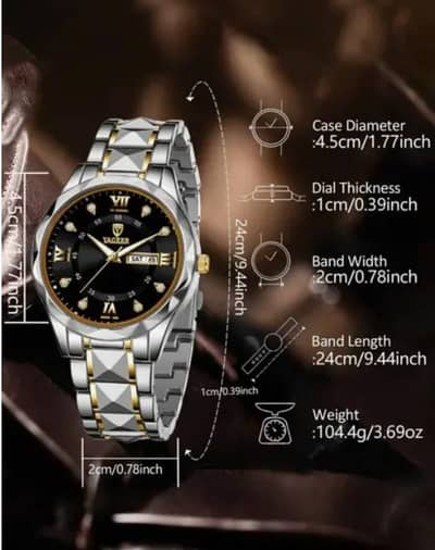 Stylish Metal Strap Quartz Watch – Good Condition – Lowest Price