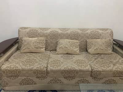 7 Seater Sofa with table and 4 stools