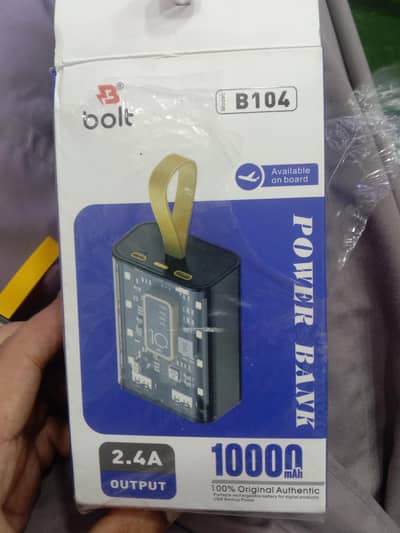 bolt power bank used 10 days new condition pocket size Power bank