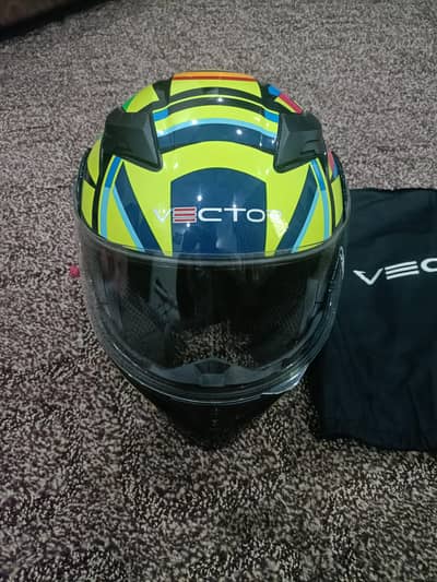 HELMET VECTOR VT-254 FLIPUP - DOUBLE VISOR - DOT APPROVED