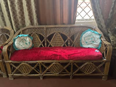 5 Seater Cane Sofa Set