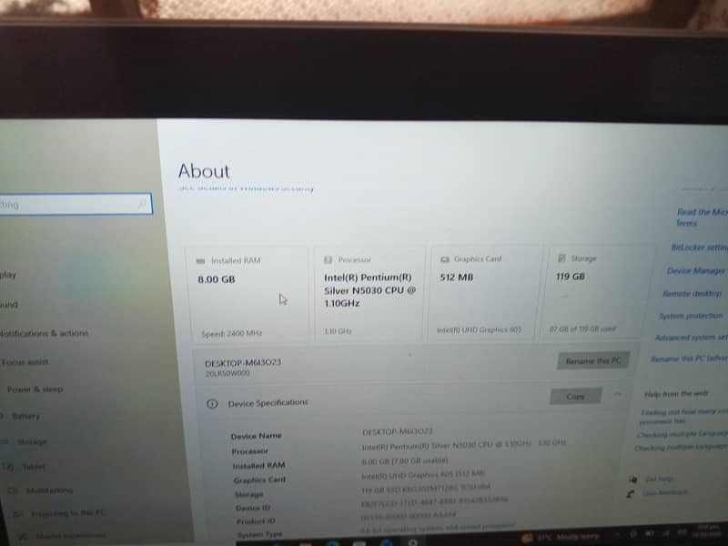 Lenevo Thinkpad 11 e 8