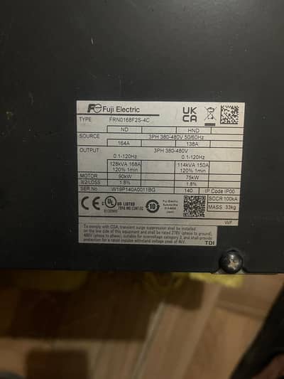 fujic electric vfd inverter