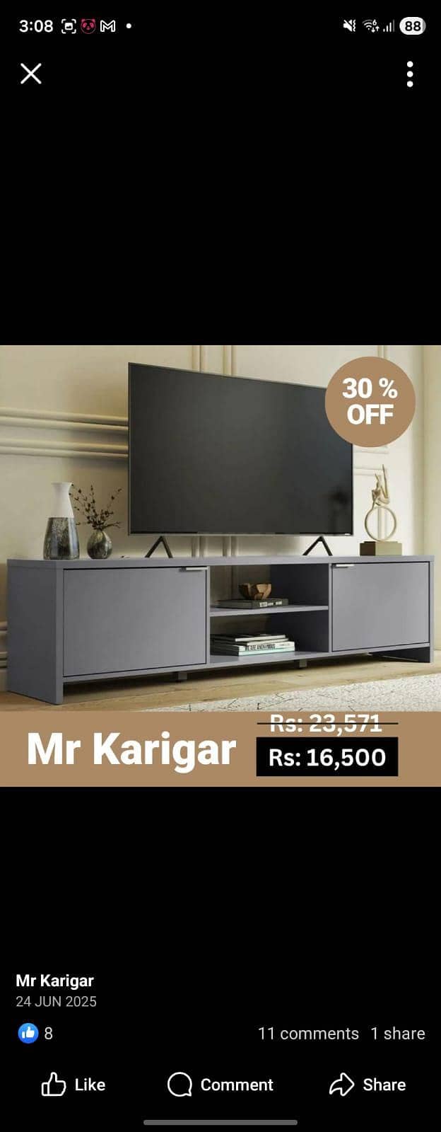 TV console 15