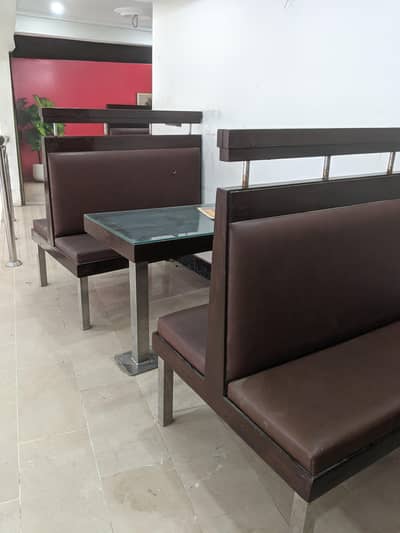 fine dine restaurant sofa table set