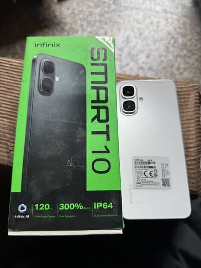 Infinix smart 10 4/64 - 6 months warranty baqi hy