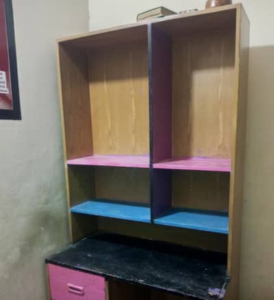 Bookshelf with Study Table for Sale