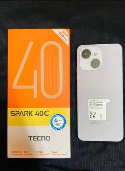 Tecno spark 40c 4/128 6 month warranty Baki ha