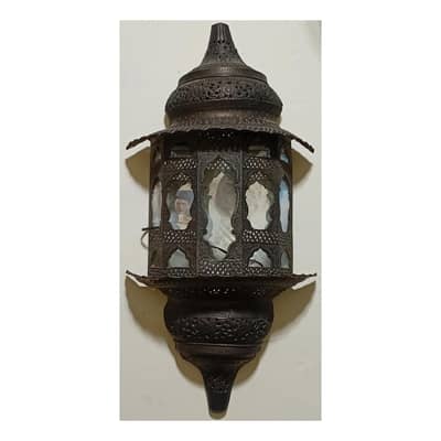 Traditional Hand-Carved Brass Jharoka Wall Light - Antique Home Decor