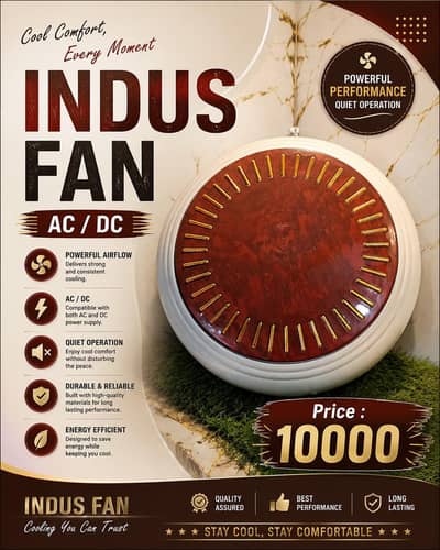 INDUS AC DC fan inverter/ Battery backup fans/ premium quality