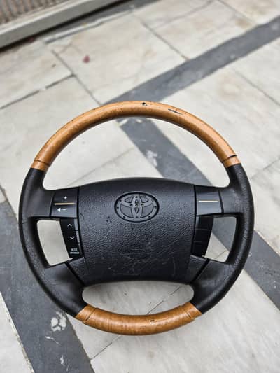 Mark x Wooden steering wheel