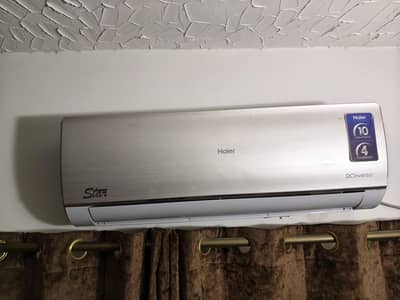 haier 1 ton pearl grey DC inverter 9/10 condition