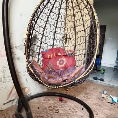 Hanging Egg Swing Chair with Stand