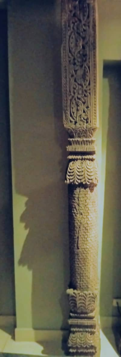 Diyar Wood Carved Pillars (Pair) – Antique Swati