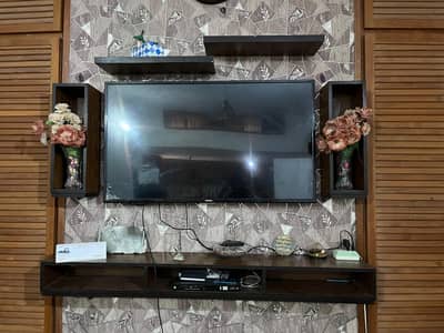 dark and light brown led frame