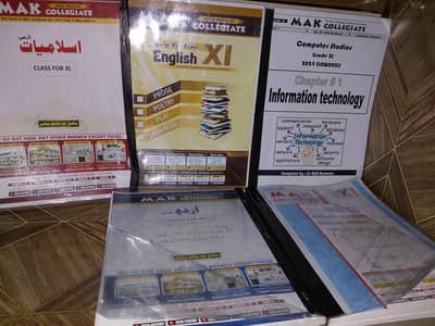 first year (XI)CS full course books+Mak collegiate notes