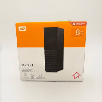 WD My Book 8TB External HDD + Samsung T7 Shield 2TB SSD – Like New