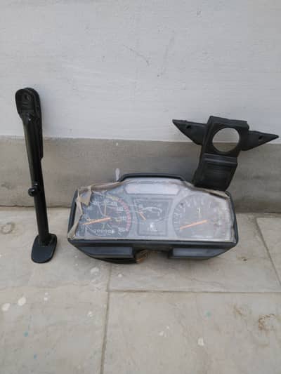 Kawasaki speedometer, side stand, switch cover